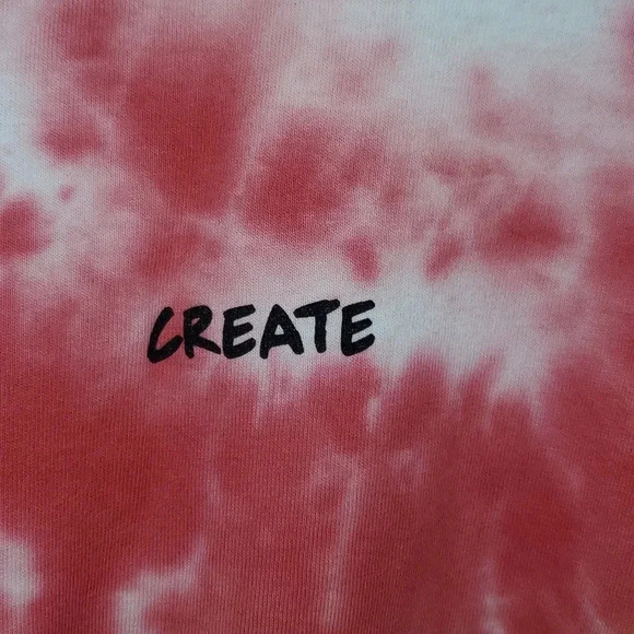 CRAYON LONG SLEEVE CROP TOPGRAPHIC PRINTCREW NECK - Picture 5 of 11